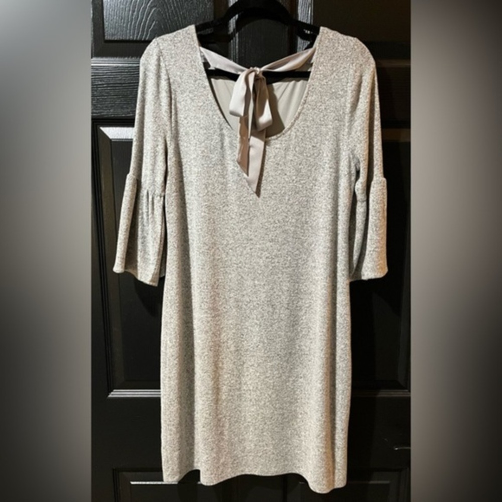 White House Black Market Ribbon Tie Back Dress